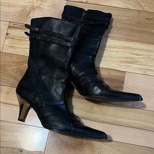 Harley-Davidson Black Heeled Boots